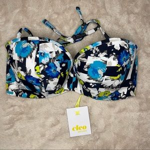 Molded Plunge Strapless Swimwear Top NWT